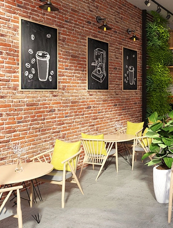 gạch ốp quán cafe 2